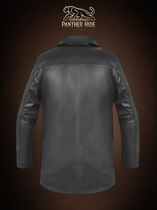 Men’s black leather coat Men’s Premium Black Cowhide Leather